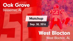 Matchup: Oak Grove High vs. West Blocton  2016