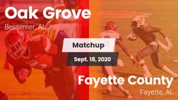 Matchup: Oak Grove High vs. Fayette County  2020