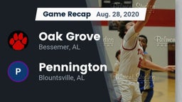 Recap: Oak Grove  vs. Pennington  2020