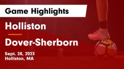 Holliston  vs Dover-Sherborn  Game Highlights - Sept. 28, 2023
