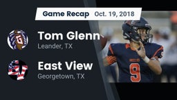 Recap: Tom Glenn  vs. East View  2018