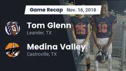 Recap: Tom Glenn  vs. Medina Valley  2018