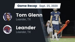Recap: Tom Glenn  vs. Leander  2020