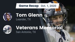 Recap: Tom Glenn  vs. Veterans Memorial 2020