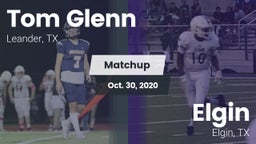 Matchup: Tom Glenn High Schoo vs. Elgin  2020