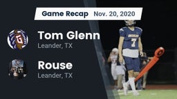 Recap: Tom Glenn  vs. Rouse  2020