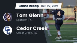 Recap: Tom Glenn  vs. Cedar Creek  2021