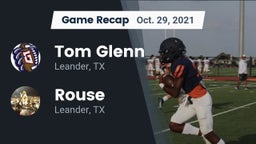 Recap: Tom Glenn  vs. Rouse  2021