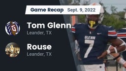 Recap: Tom Glenn  vs. Rouse  2022