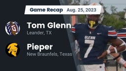 Recap: Tom Glenn  vs. Pieper  2023