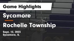Sycamore  vs Rochelle Township  Game Highlights - Sept. 12, 2023