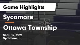 Sycamore  vs Ottawa Township  Game Highlights - Sept. 19, 2023