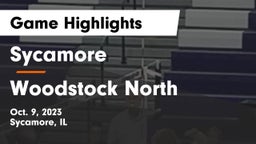 Sycamore  vs Woodstock North  Game Highlights - Oct. 9, 2023