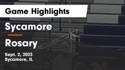 Sycamore  vs Rosary  Game Highlights - Sept. 2, 2023