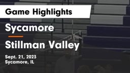 Sycamore  vs Stillman Valley  Game Highlights - Sept. 21, 2023