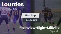 Matchup: Lourdes  vs. Plainview-Elgin-Millville  2016