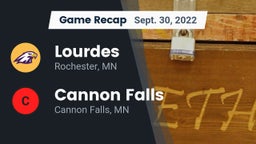 Recap: Lourdes  vs. Cannon Falls  2022