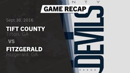 Recap: Tift County  vs. Fitzgerald  2016