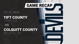 Recap: Tift County  vs. Colquitt County  2016