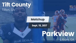 Matchup: Tift County High vs. Parkview  2017