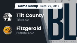 Recap: Tift County  vs. Fitzgerald  2017