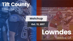 Matchup: Tift County High vs. Lowndes  2017