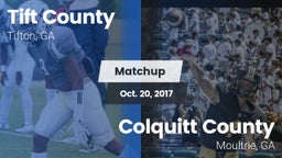 Matchup: Tift County High vs. Colquitt County  2017