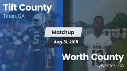 Matchup: Tift County High vs. Worth County  2018