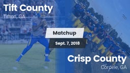 Matchup: Tift County High vs. Crisp County  2018