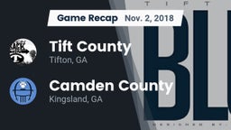 Recap: Tift County  vs. Camden County  2018