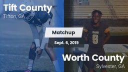 Matchup: Tift County High vs. Worth County  2019