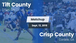 Matchup: Tift County High vs. Crisp County  2019