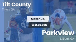 Matchup: Tift County High vs. Parkview  2019