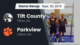 Recap: Tift County  vs. Parkview  2019