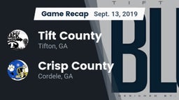 Recap: Tift County  vs. Crisp County  2019