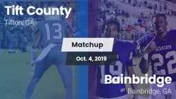Matchup: Tift County High vs. Bainbridge  2019
