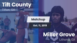 Matchup: Tift County High vs. Miller Grove  2019