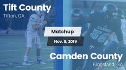 Matchup: Tift County High vs. Camden County  2019