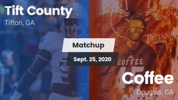 Matchup: Tift County High vs. Coffee  2020