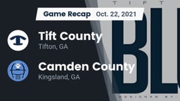 Recap: Tift County  vs. Camden County  2021