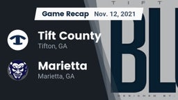 Recap: Tift County  vs. Marietta  2021