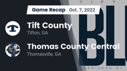 Recap: Tift County  vs. Thomas County Central  2022
