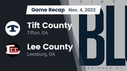 Recap: Tift County  vs. Lee County  2022