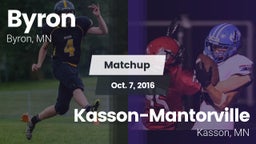 Matchup: Byron  vs. Kasson-Mantorville  2016