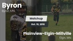 Matchup: Byron  vs. Plainview-Elgin-Millville  2016