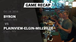 Recap: Byron  vs. Plainview-Elgin-Millville  2016