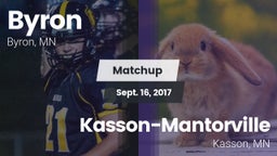 Matchup: Byron  vs. Kasson-Mantorville  2017