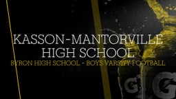 Byron football highlights Kasson-Mantorville High School