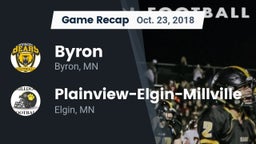 Recap: Byron  vs. Plainview-Elgin-Millville  2018