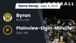 Recap: Byron  vs. Plainview-Elgin-Millville  2019